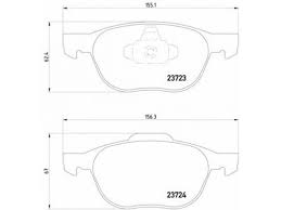 Front Brake Pad 30715023 2372301 P24061 Compatible With VOLVO V40 Cross Country526