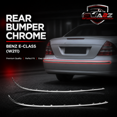 Rear Bumper Chrome Left A2118852721 & Right A2118852821  Compatible With MERCEDES-BENZ E-CLASS (W211) Tag No.141