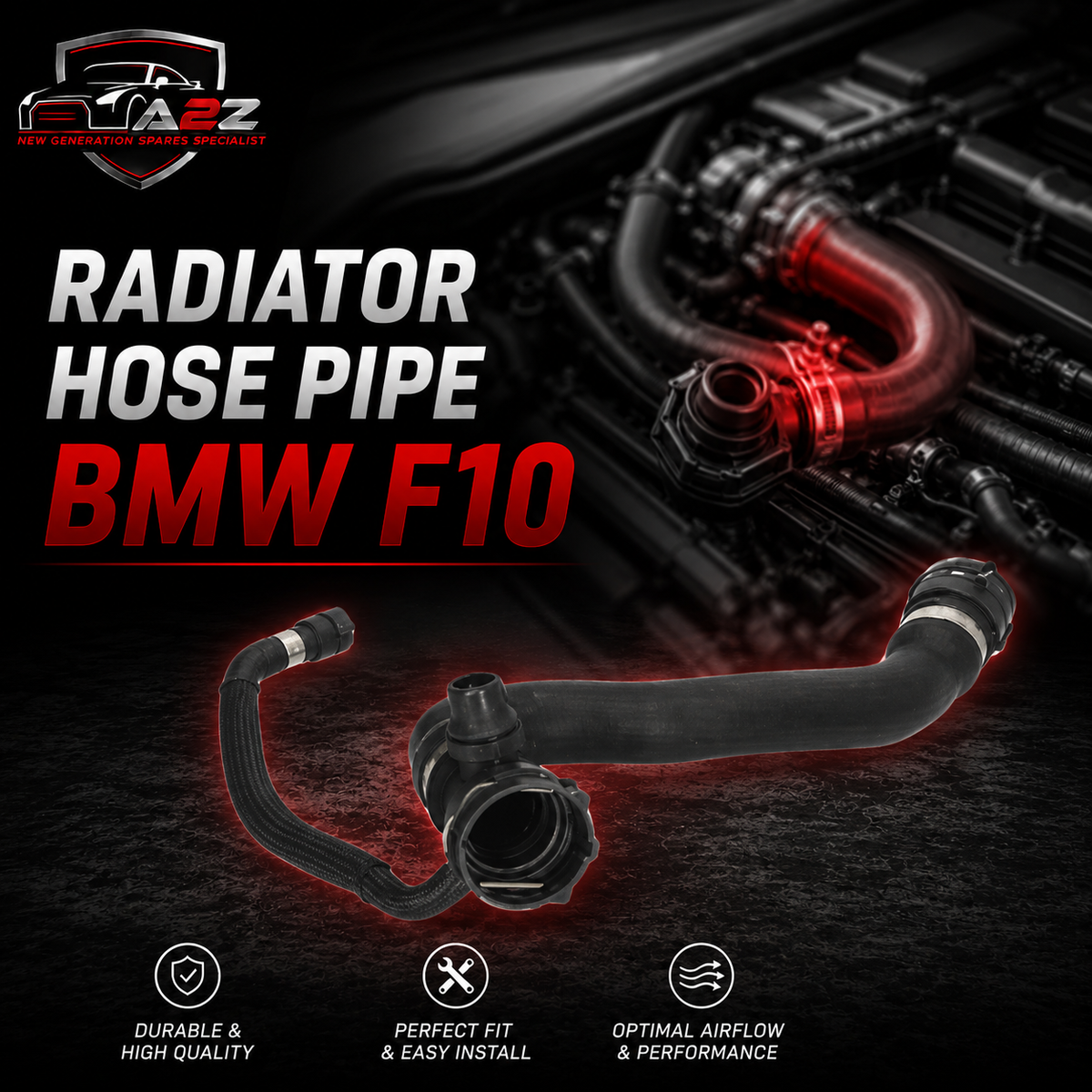 Radiator Hose Pipe 17127800099 For BMW 5 Series F10 & 7 Series F02 Tag-H-137