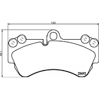 Front Brake Pad 7L0698151H 2369202 2369381 P85069 Compatible With AUDI Q7 4.L