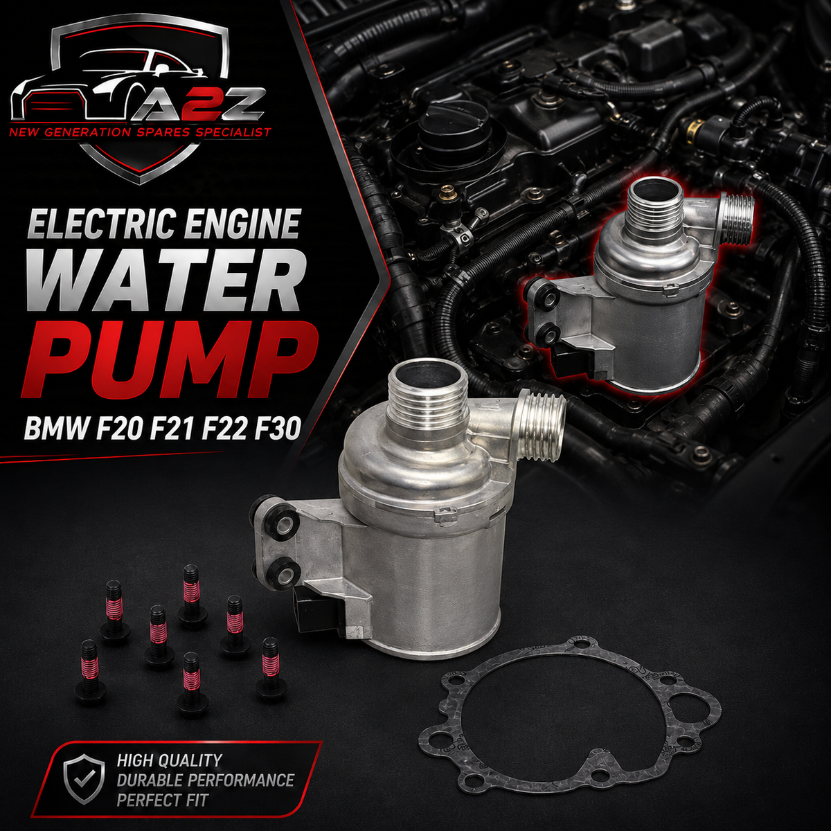 Electric Engine Water Pump 11515B6B768 11517596763 11518625098 11518635090 Compatible With BMW F20 F21 F22 F30 F32
