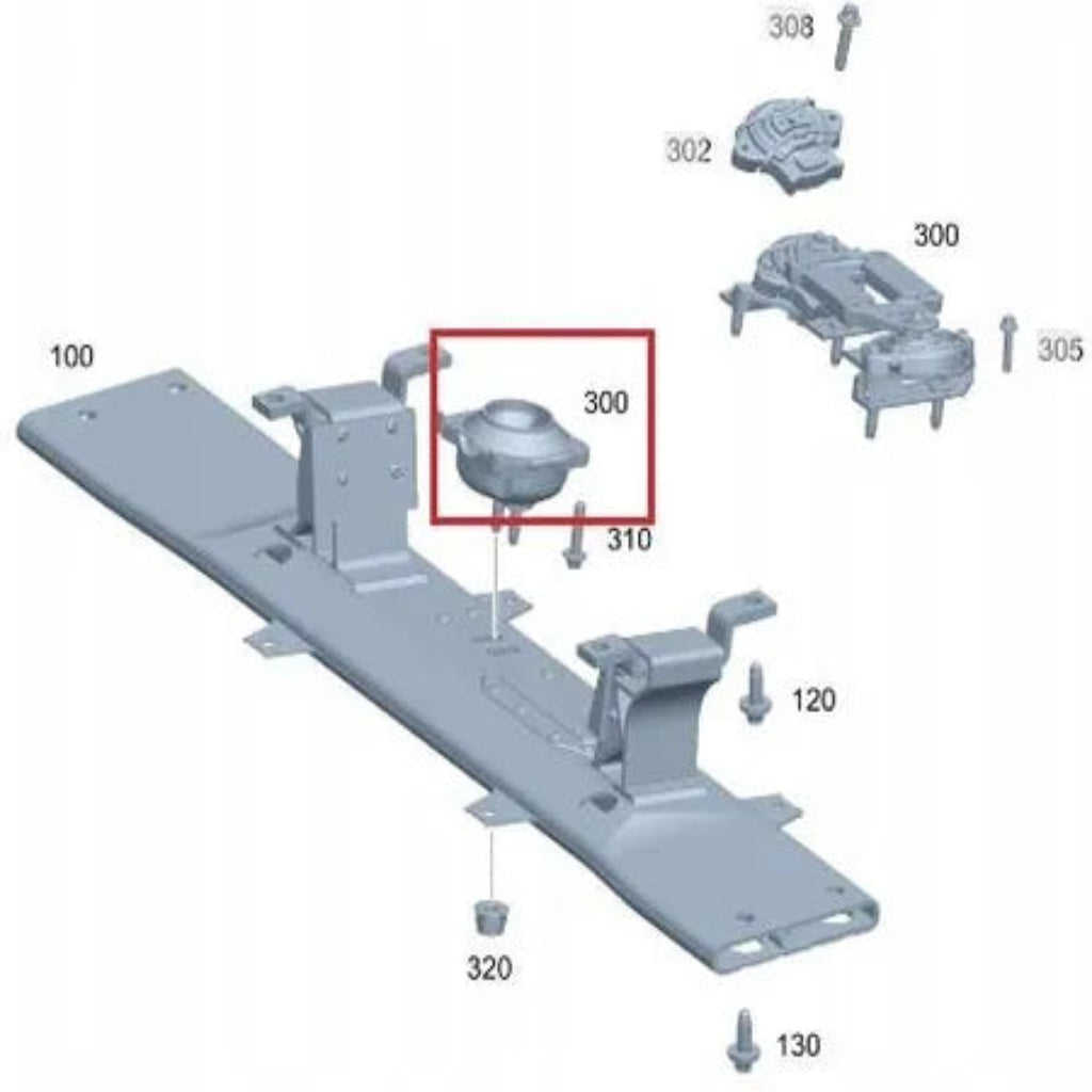 Transmission Mount 1672406200 A1672406200 Compatible With MERCEDES-BENZ GLE V167 & GLS X167