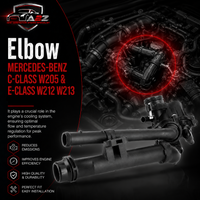 Elbow (Thermostat)  2742000615 2742003300 Compatible With MERCEDES-BENZ C-CLASS W205 & E-CLASS W212 W213 Tag-E-23