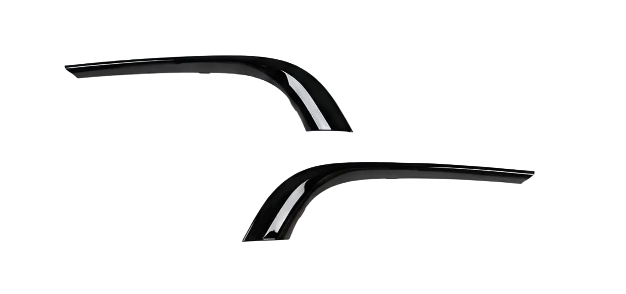 Sport Model Fog Lamp Cover Big Chrome Set Glossy Black (Only Chrome) Left C2Z20504 & Right C2Z20500 Compatible With Jaguar XF (2012-2015) Tag No.607