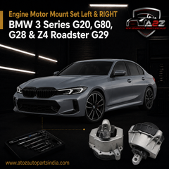 Engine Motor Mount Set Left 22117581617 & Right 22117581618 Compatible With BMW 3 Series G20, G80, G28 & Z4 Roadster G29