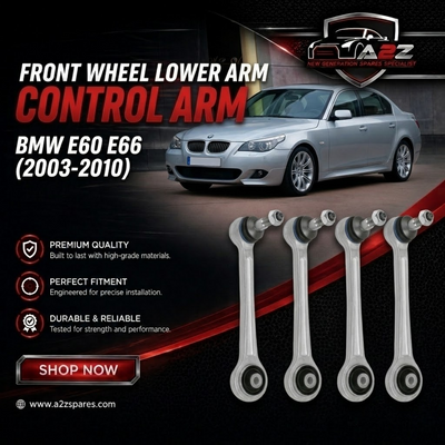 Front Control Lower Arm Right & Left 33326775083 & 33326775084 Compatible With BMW E60 E66