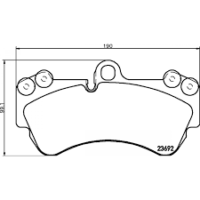 Front Brake Pad 7L0698151H 2369202 2369381 P85069 Compatible With AUDI Q7 4.L