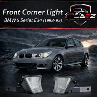 Front Corner Light Set (White) Left 82199404278 & Right 82199404279 Compatible With BMW For 5 Series E34 (1998-95)