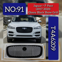 Glossy Black Show Grill T4A6209 Compatible With Jaguar F-pace (2017-2020) Tag No.91