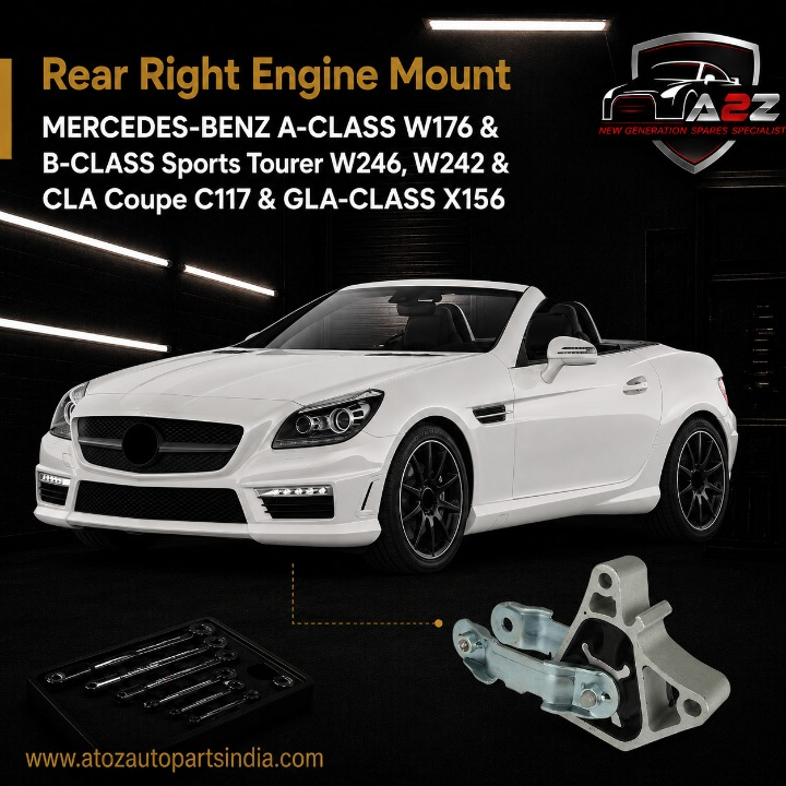 Rear Right Engine Mount 2462400809 Compatible With MERCEDES-BENZ A-CLASS W176 & B-CLASS Sports Tourer W246, W242 & CLA Coupe C117 & GLA-CLASS X156