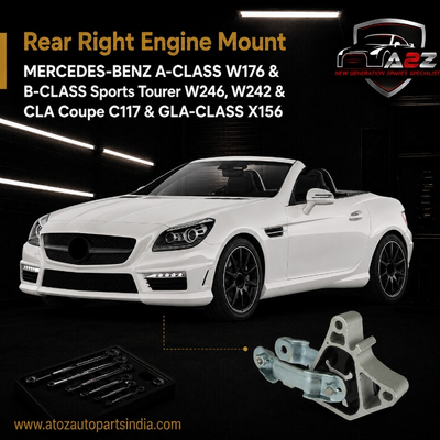 Rear Right Engine Mount 2462400809 Compatible With MERCEDES-BENZ A-CLASS W176 & B-CLASS Sports Tourer W246, W242 & CLA Coupe C117 & GLA-CLASS X156