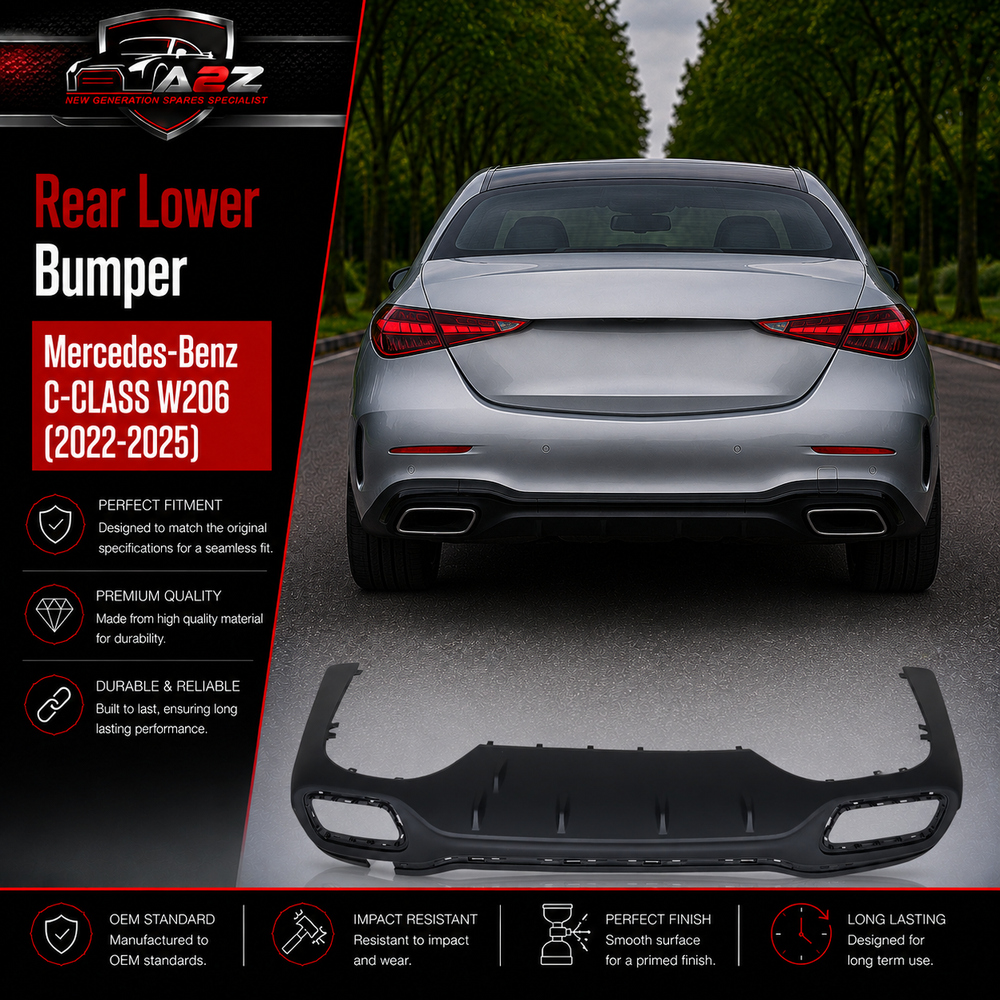 Rear Lower Bumper 2068854503 A2068854503 Compatible With Mercedes-Benz C-CLASS W206 (2022-2025) Tag No.21