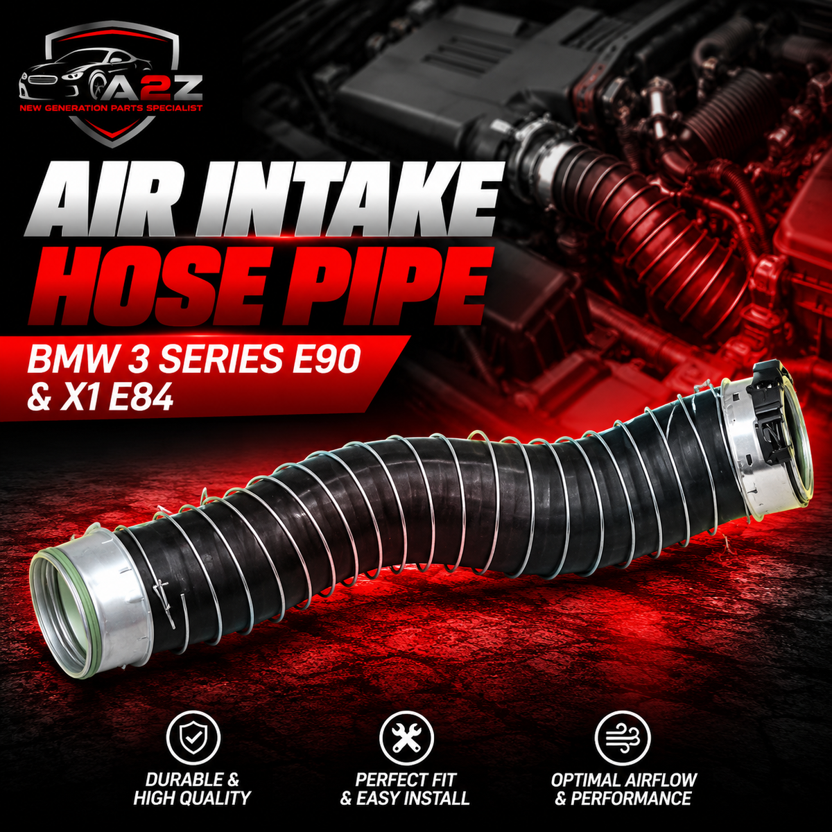 Air Intake Hose Pipe 11618513288 11618511738 For BMW 3 Series E90 & X1 E84  Tag-H-158