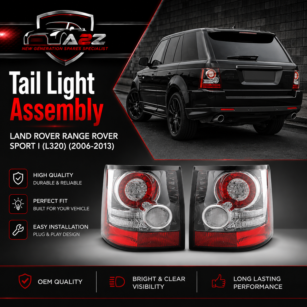 Tail Light Rear Lamp Compatible With LAND ROVER RANGE ROVER SPORT I (L320) Tail Light Rear Lamp Left LR043996 & Right LR043994 Tag-TLR-04