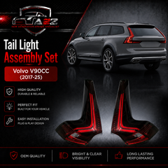 Taillight Assembly Set Left 32337133 & Right 32337138 Compatible With Volvo V90CC (2017-25)