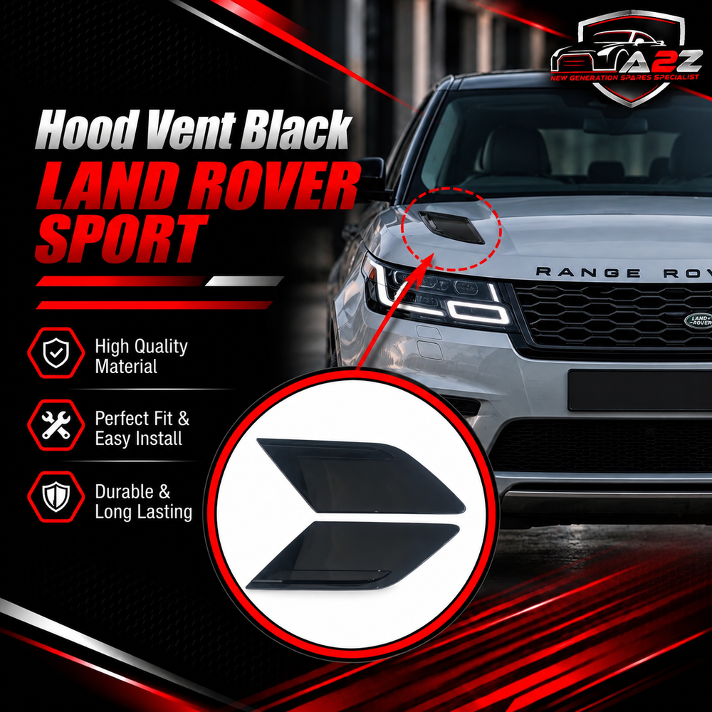 Hood Vent Black Right LR169083 & Left LR169086 Compatible With LAND ROVER SPORT