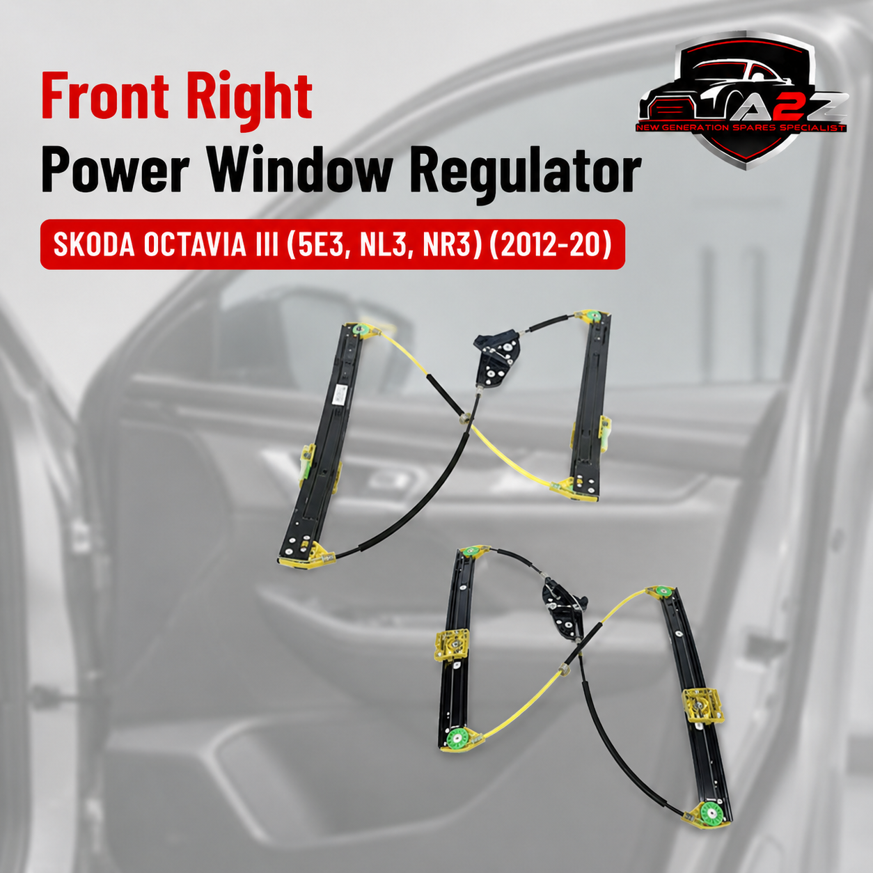 Front Right  Power Window Regulator   5E0837462 5E0837462B 5ED837462 Compatible with SKODA OCTAVIA III (5E3, NL3, NR3)