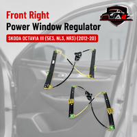 Front Right  Power Window Regulator   5E0837462 5E0837462B 5ED837462 Compatible with SKODA OCTAVIA III (5E3, NL3, NR3)