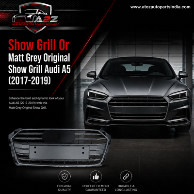 Matt Grey Original Show Grill 8W6853651AB Compatible With Audi A5 (2017-2019) Tag No.203