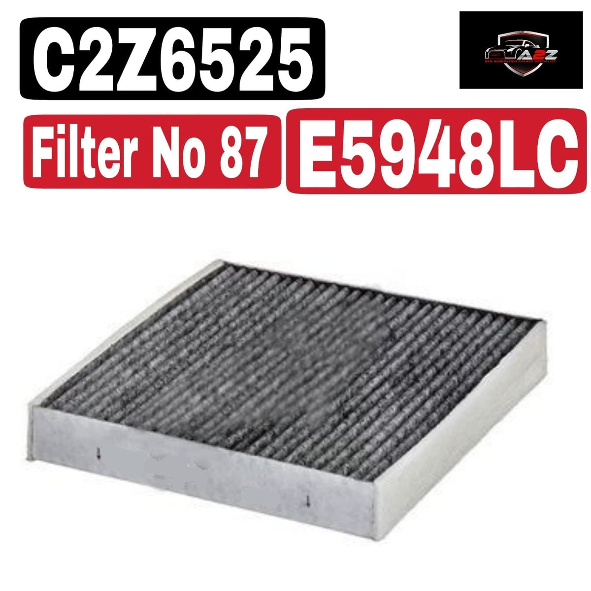 CABIN FILTER E5948LC & C2Z6525 & LAK454 Compatible With JAGUAR XF I (X250) & XJ (X351)Tag 87