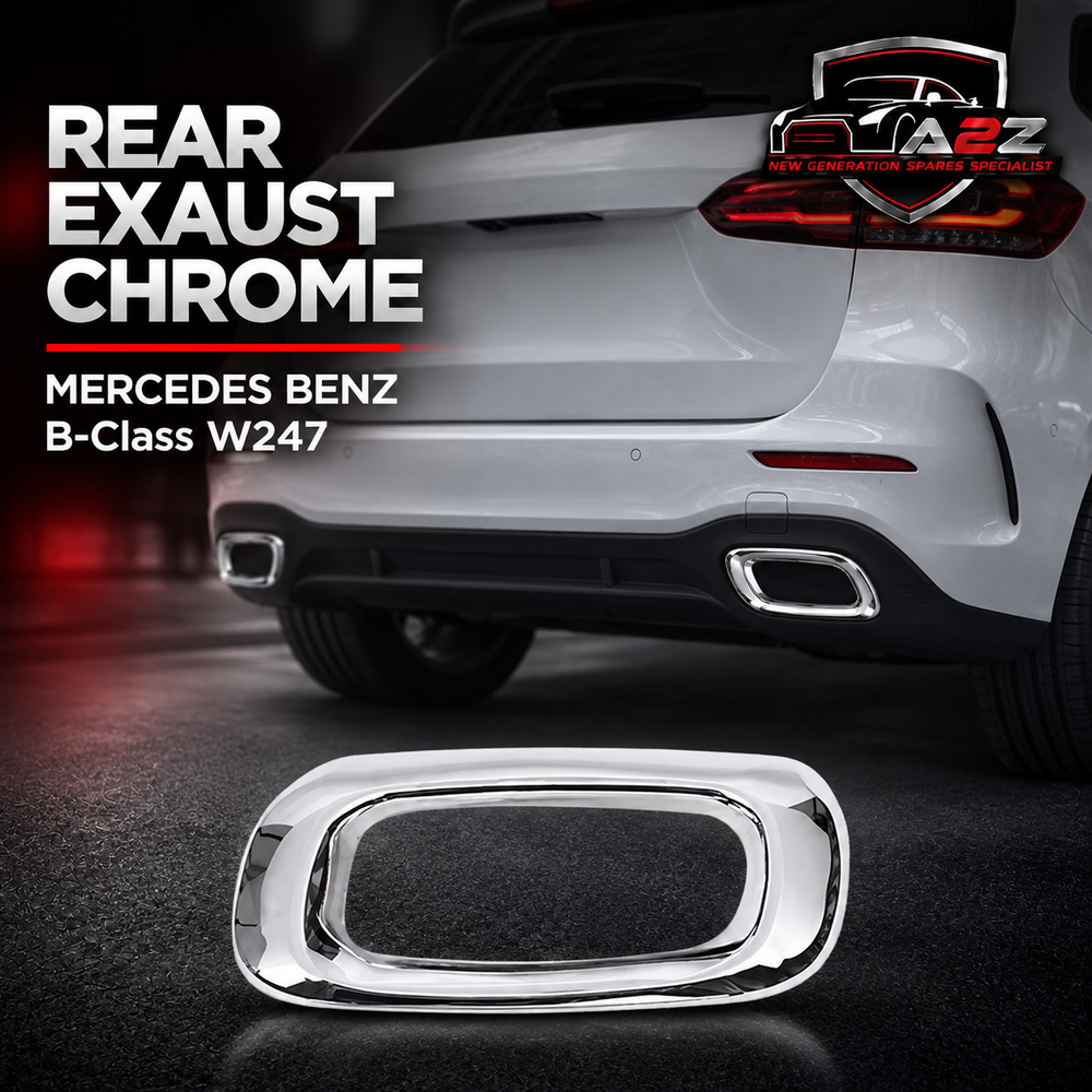 Rear Exaust Chrome Left 2478859900 Right 2478850001 Compatible With Mercedes Benz  B-Class W247 Tag No.248