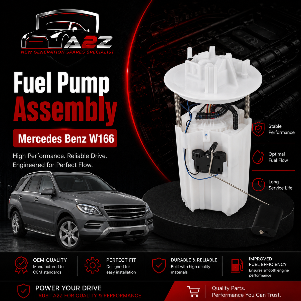 Fuel Pump Assembly 1664701094 Compatible With Mercedes Benz W166