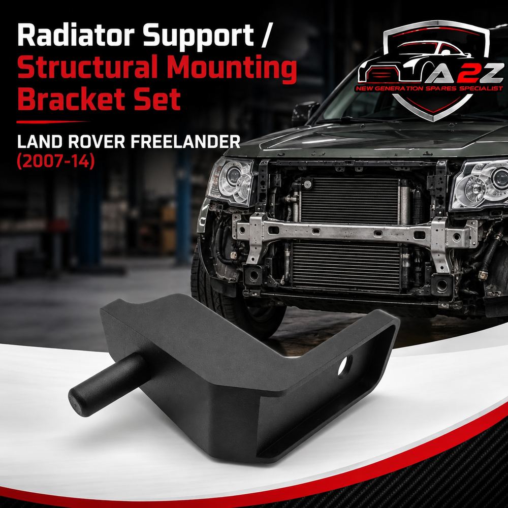 Radiator Support / Structural Mounting Bracket Set Right LR000939 & Left LR000938 Compatible With LAND ROVER FREELANDER (2007-14)