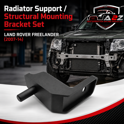 Radiator Support / Structural Mounting Bracket Set Right LR000939 & Left LR000938 Compatible With LAND ROVER FREELANDER (2007-14)