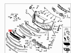 Front Bumper Lower Grill 1568853122 Compatible With Mercedes-Benz GLA CLASS W156 (2014-2017) Tag No.121