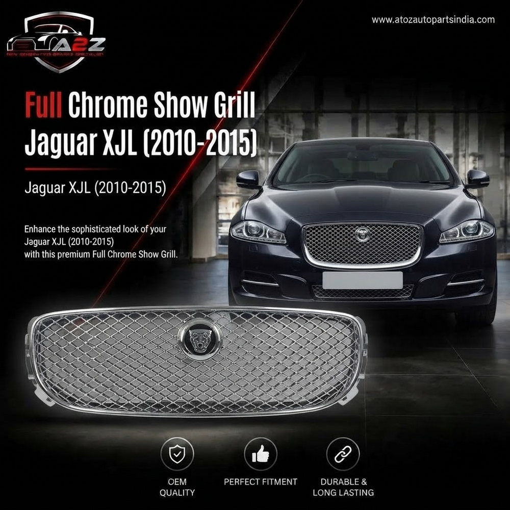 Full Chrome Show Grill C2D47215 Compatible With Jaguar XJL (2010-2015) Tag No.41