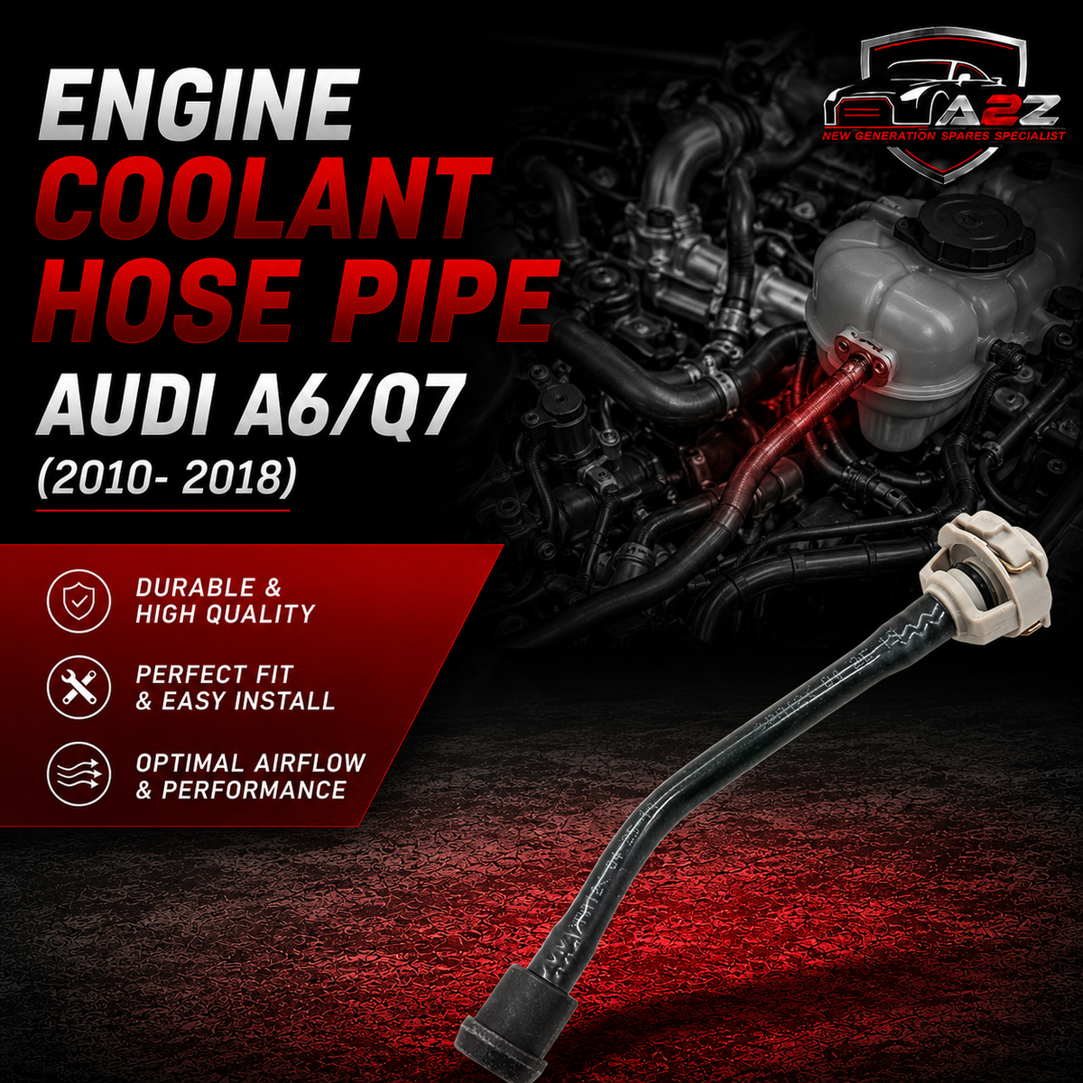 Engine Coolant Hose Pipe 059121731B 059121731A 059121731D For AUDI A4 B8 (8K2) A6 A8 | A4 / S4 A7 Sportback (4GA, 4GF) | A7 / S7 & CAYENNE (92A) MACAN (95B) PANAMERA (970) & CAYENNE (92A) MACAN (95B) PANAMERA (970) Tag No.258