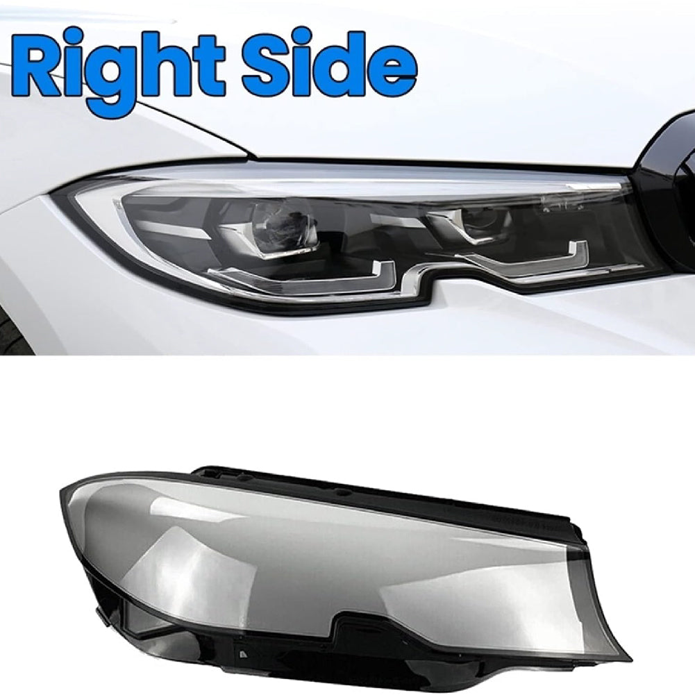 Car Front Headlight Lens Cover Transparent Lamp Shade Headlamp  Cover compatible for BMW G20/G28 2019 - 2022.