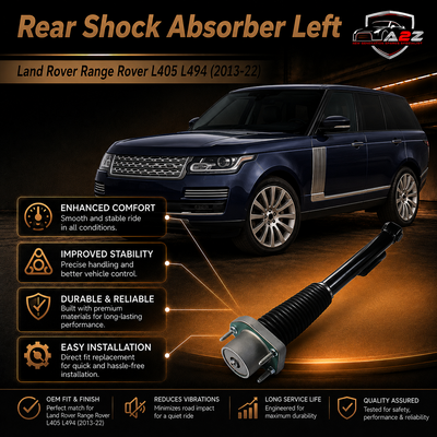Rear Shock Absorber Left LR034271 Compatible With Land Rover Range Rover L405 L494 (2013-22)