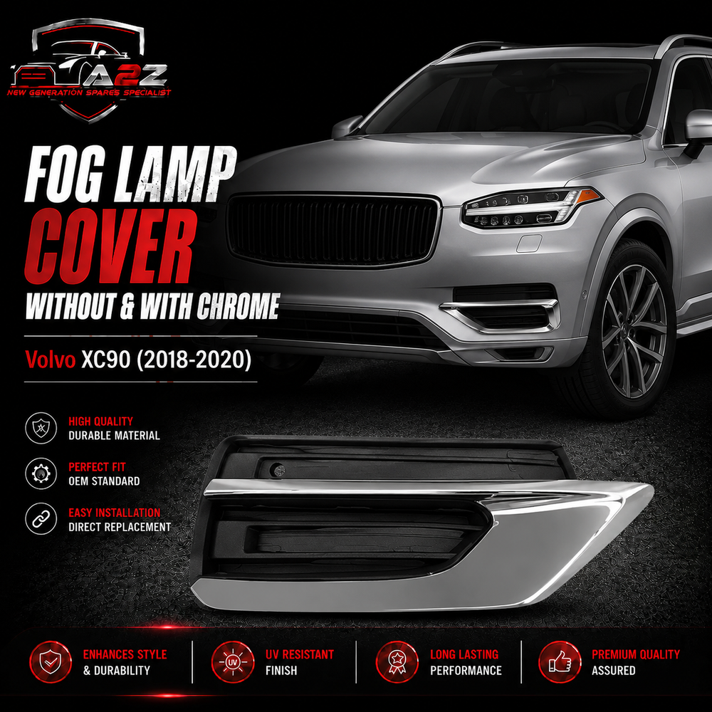 Fog Lamp Cover Set Without Chrome Left 31663514F & Right 31663515F Compatible With Volvo XC90 (2018-2020) Tag No.841