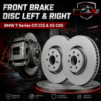 Front Brake Disc Set Left 34116887397 & Right 34116887398  Compatible With BMW 7 Series G11 G12 & X5 G05