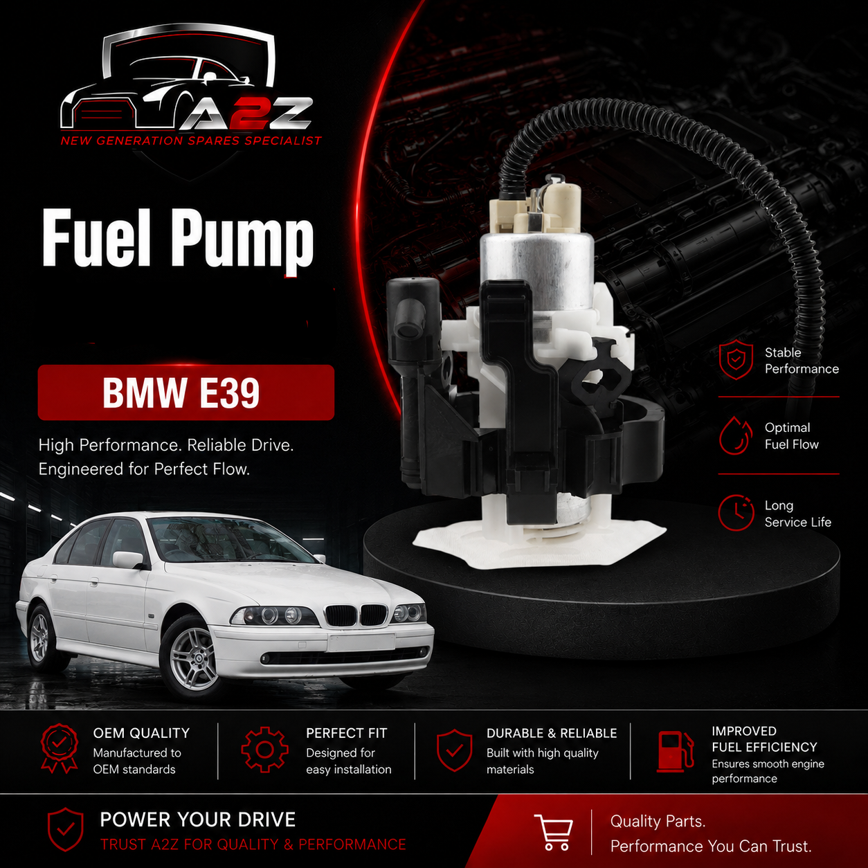 Fuel Pump 16141183176 16141183216 16146752368 Compatible With BMW E39
