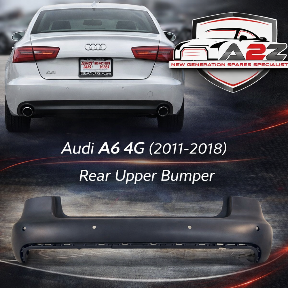 Complete Rear Upper Bumper 4G5807067A 4G0807067AGRU Compatible With AUDI A6 (2015-18) Tag No.206