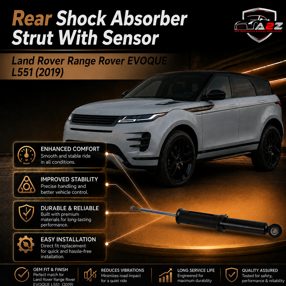 Rear Shock Absorber Strut With Sensor LR114040 LR154812 Compatible With Land Rover Range Rover EVOQUE L551 (2019)