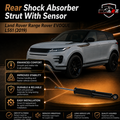 Rear Shock Absorber Strut With Sensor LR114040 LR154812 Compatible With Land Rover Range Rover EVOQUE L551 (2019)