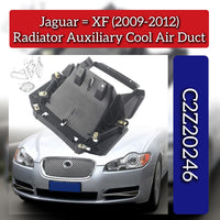 Radiator Auxiliary Cool Air Duct C2Z20246 Compatible With Jaguar XF (2009-2012)