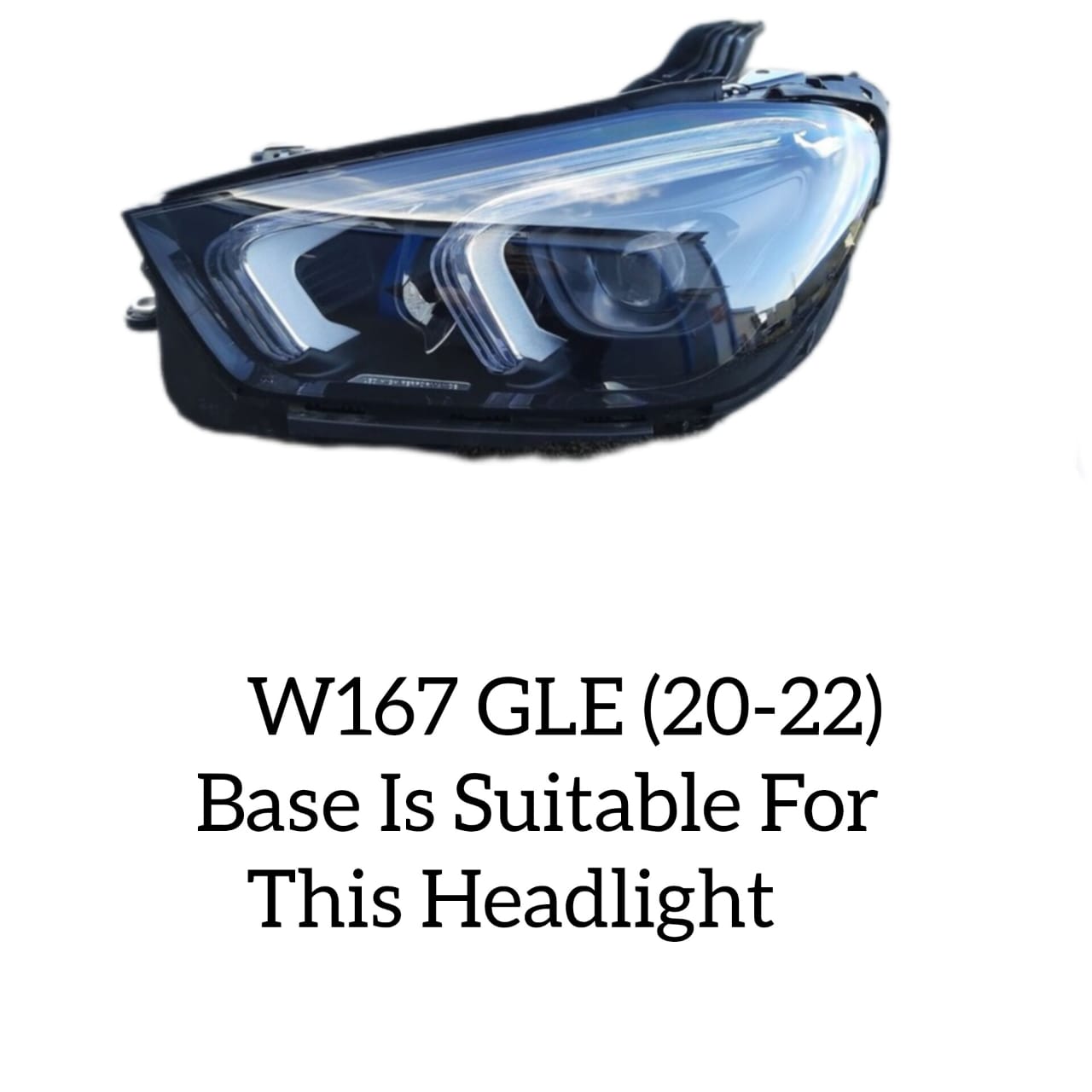 Headlight Base Compatible With Mercedes Benz W167 GLE (2020-2023) Tag No.122