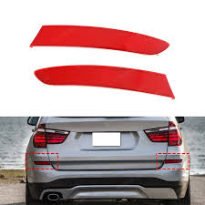 Rear Bumper Reflector Compatible With BMW X3 F25 2015-2017 Rear Bumper Reflector Left 63257352209 & Right 63257352210 Tag-RB-62