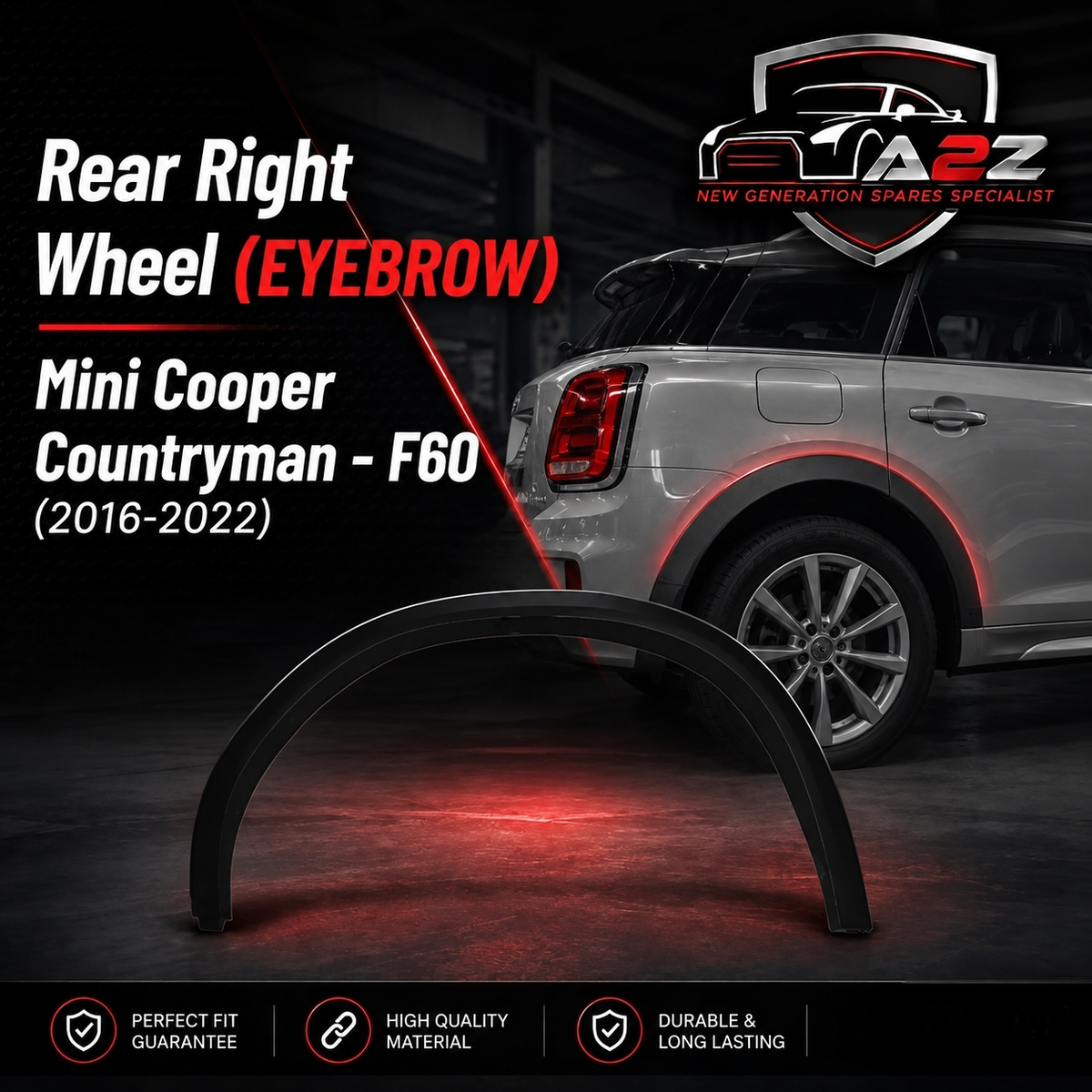 Rear Right Wheel Eyebrow 51778745918 Compatible With BMW X4 G02 M (2017-21) Tag No.246