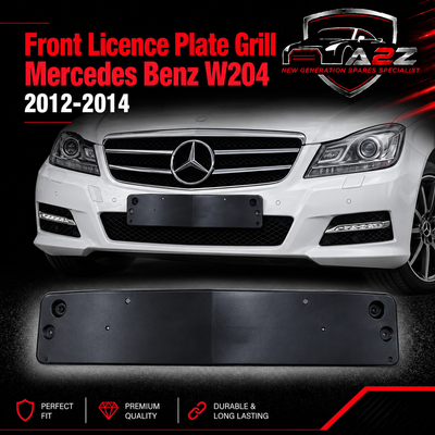 Front Licence Plate Grill 2048801344 Compatible With Mercedes Benz W204 2012-14 Tag No.347