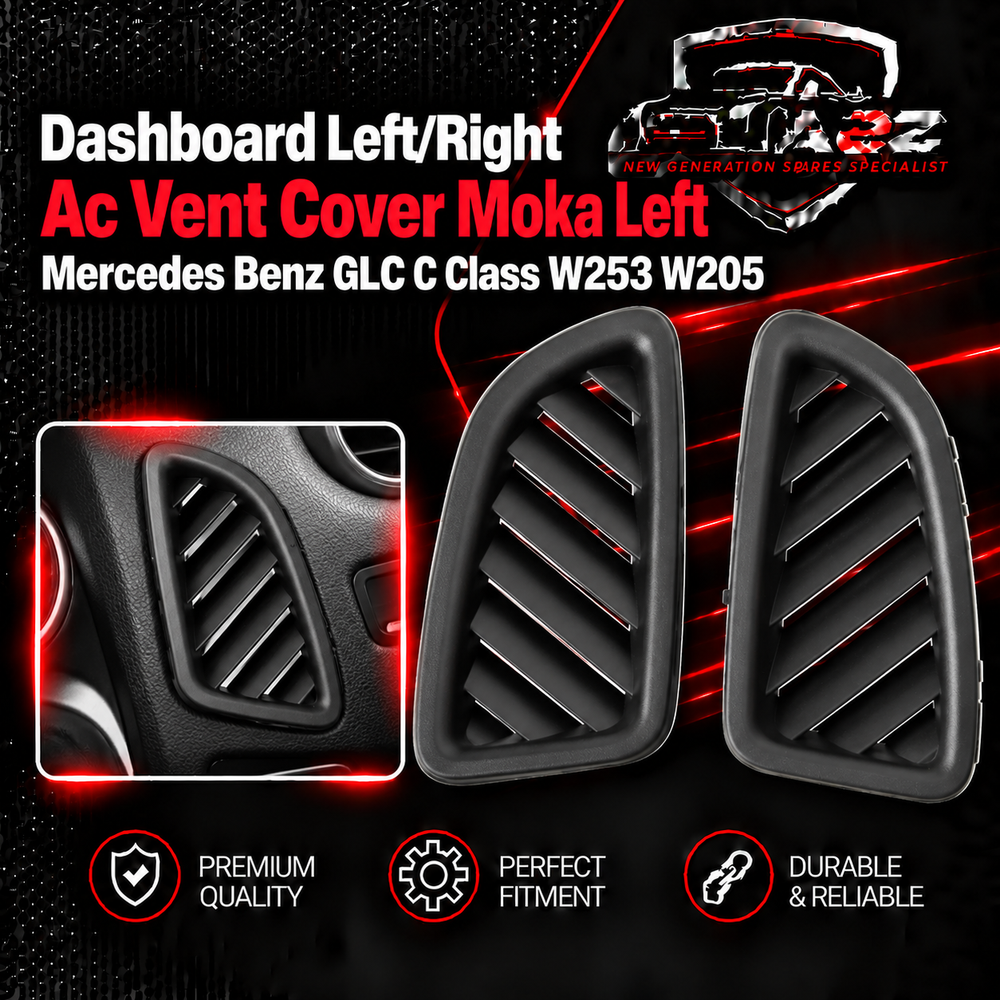 Dashboard Left/Right Ac Vent Cover Moka Left 25368038028Q99-L Right 25368038028Q99-R Compatioble With Mercedes Benz GLC C Class W253 W205