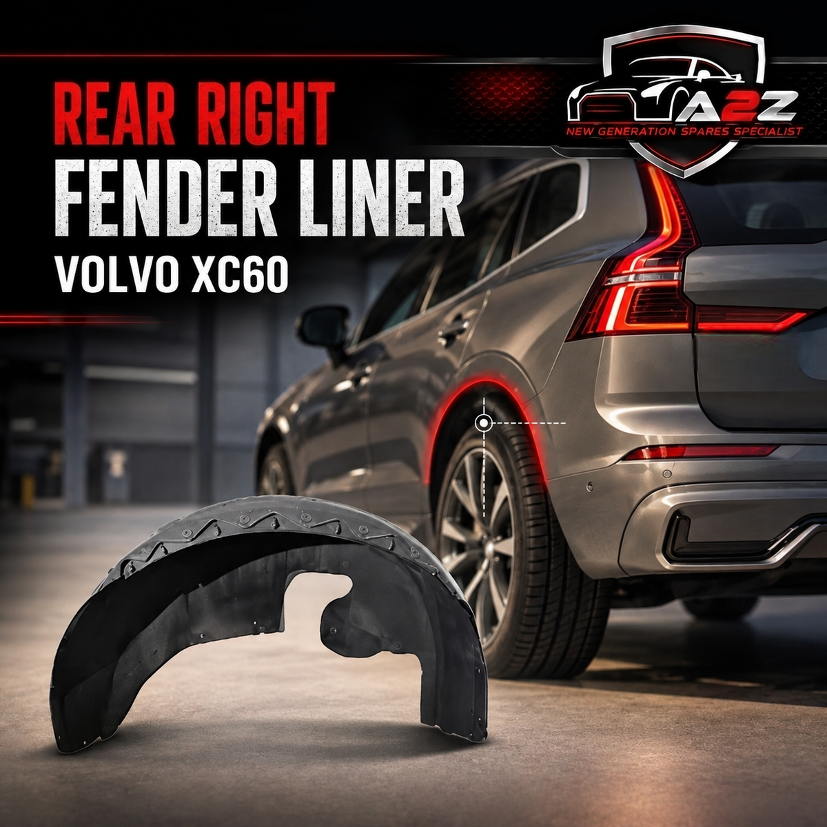 Rear Right Fender Liner 31283479 Compatible With VOLVO XC60 Tag-FEV-12