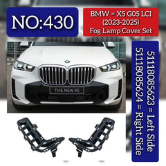 Fog Lamp Cover Left 51118085623 & Right 51118085624 Compatible With BMW X5 G05 LCI (2023-2025) Tag No.430