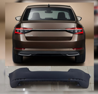 Complete Rear Bumper 3V5807421 Compatible With Skoda Superb (2015-2018) Tag No.703