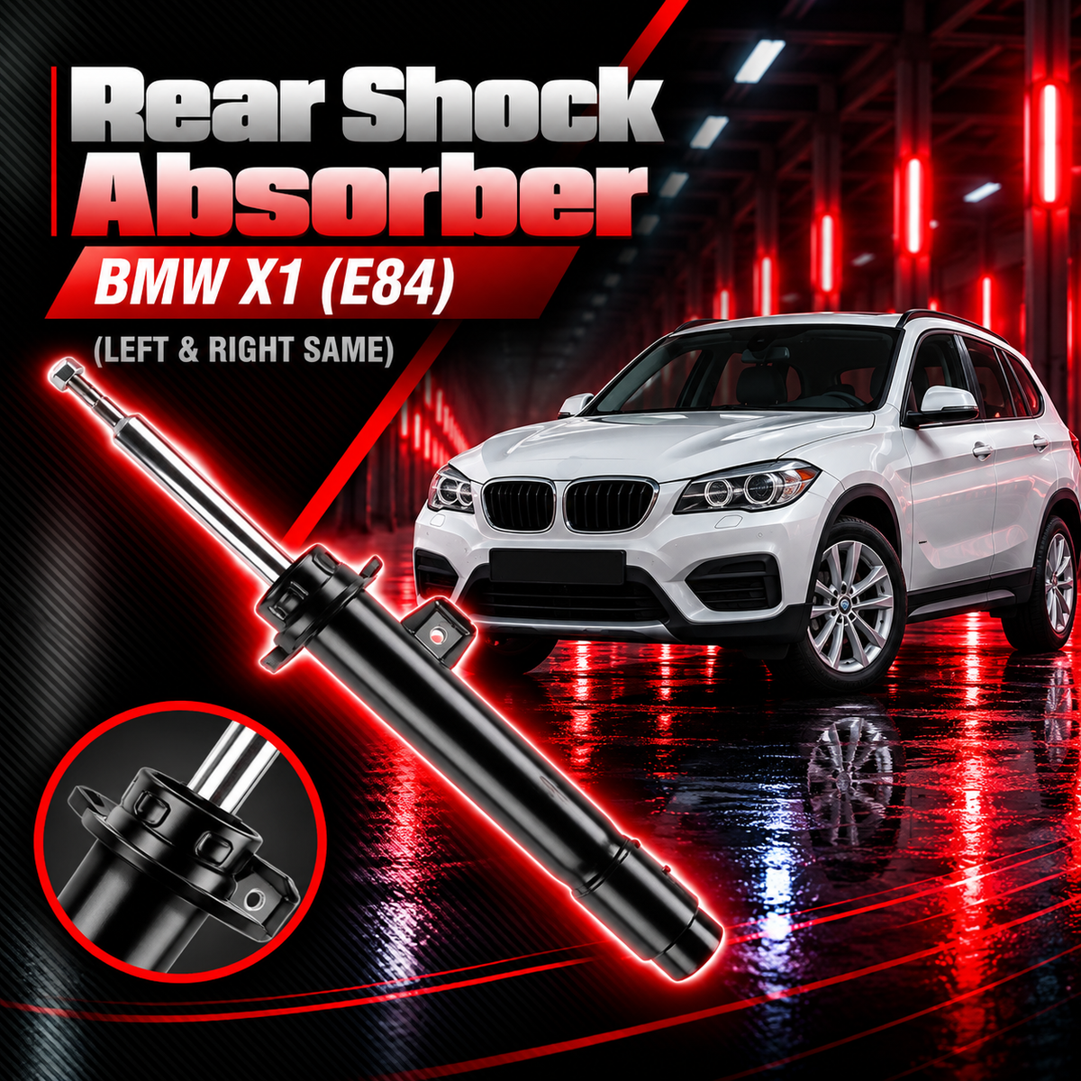 Rear (Left & Right Same)  Shock Absorber 33526851949 33526855243 Compatible With BMW X1 (E84) (1PCS)