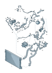 Coolant Hose Pipe 80A121081S For AUDI Q5 Tag-H-221